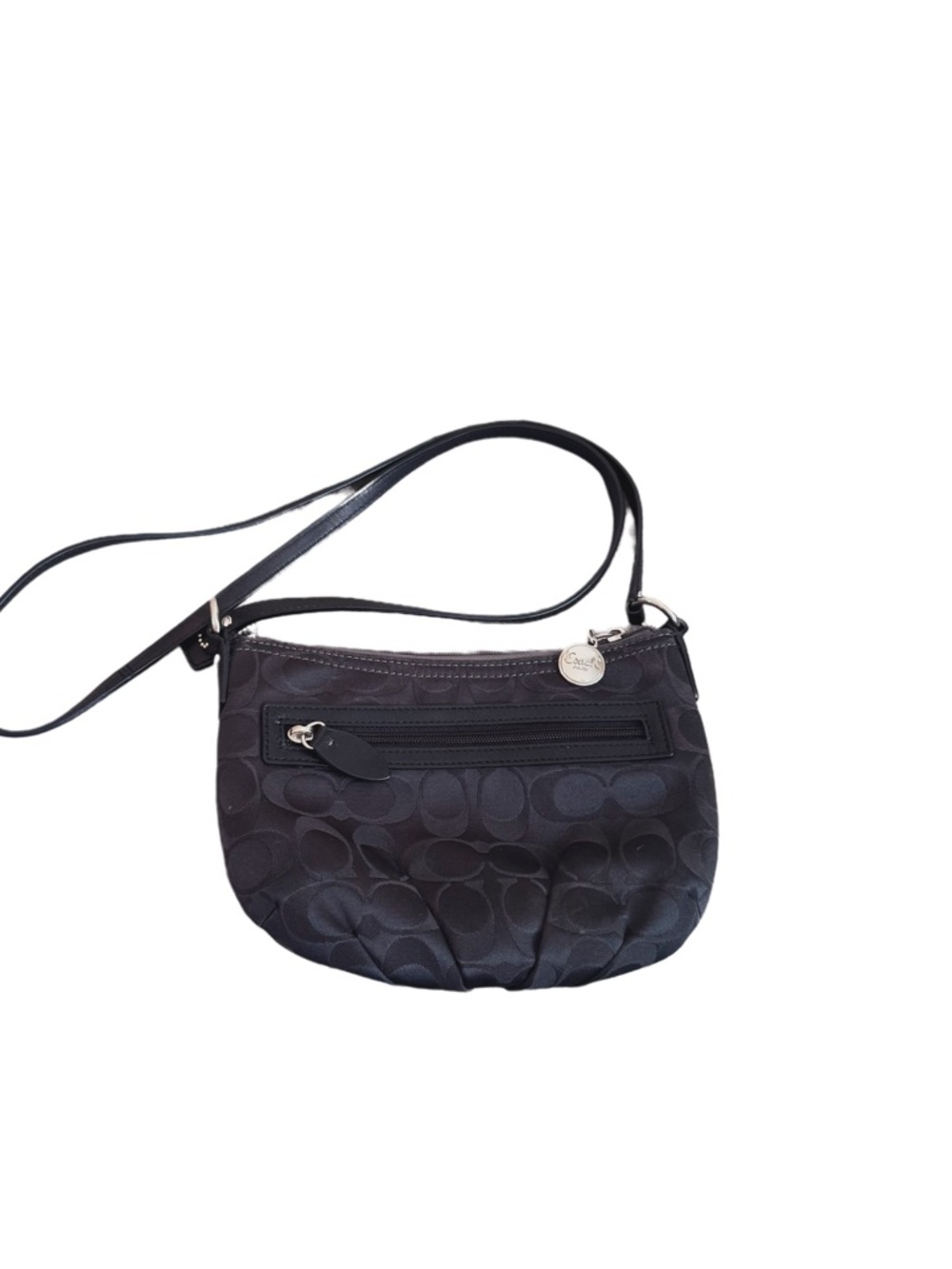 Coach Black Signature Monogram Crossbody